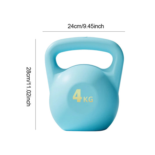 4Kg and 6Kg Water-Filled Kettlebell Weights with Shock-Proof Design and Anti-Slip Grip for Strength Training